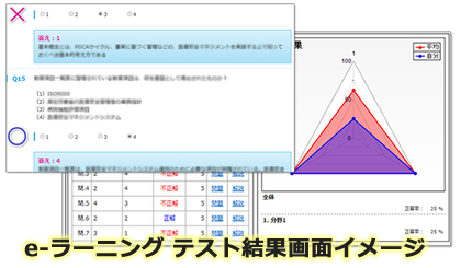 学研ナーシングサポート テスト画面イメージ