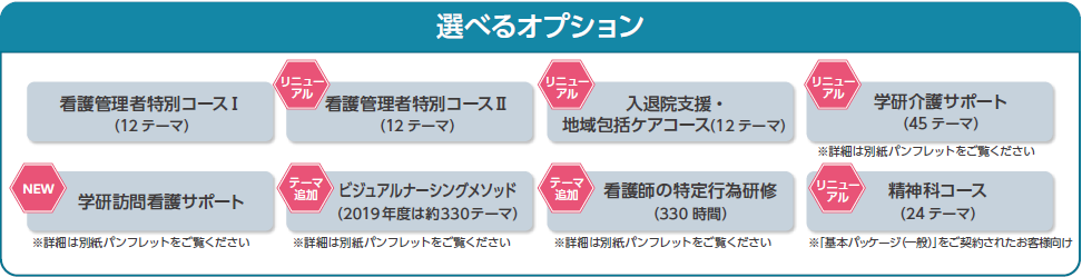 選べるオプション