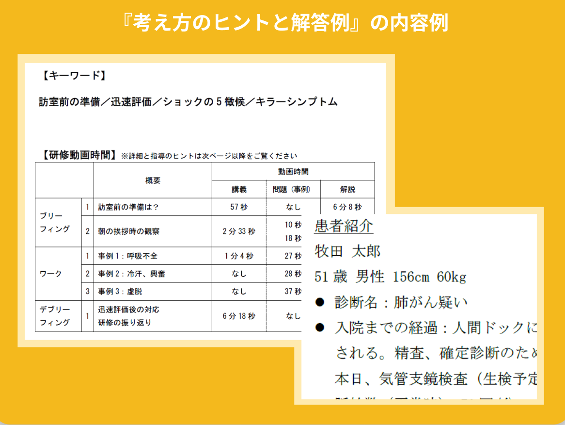 「考え方のヒントと解答例」の内容例